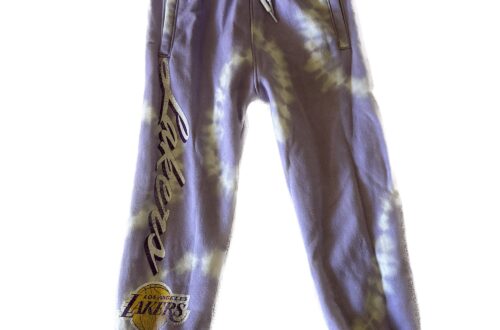 Abercrombie & Fitch abercrombie kids easy fit cozy sweatpants limited edition official NBA Los Angeles LA Lakers Purple Tie Dye Print.