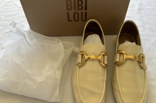 BIBI LOU ZAGREB PATENT LEATHER LOAFERS size 37 in cream purchase at Anthropologie