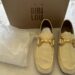 BIBI LOU ZAGREB PATENT LEATHER LOAFERS size 37 in cream purchase at Anthropologie