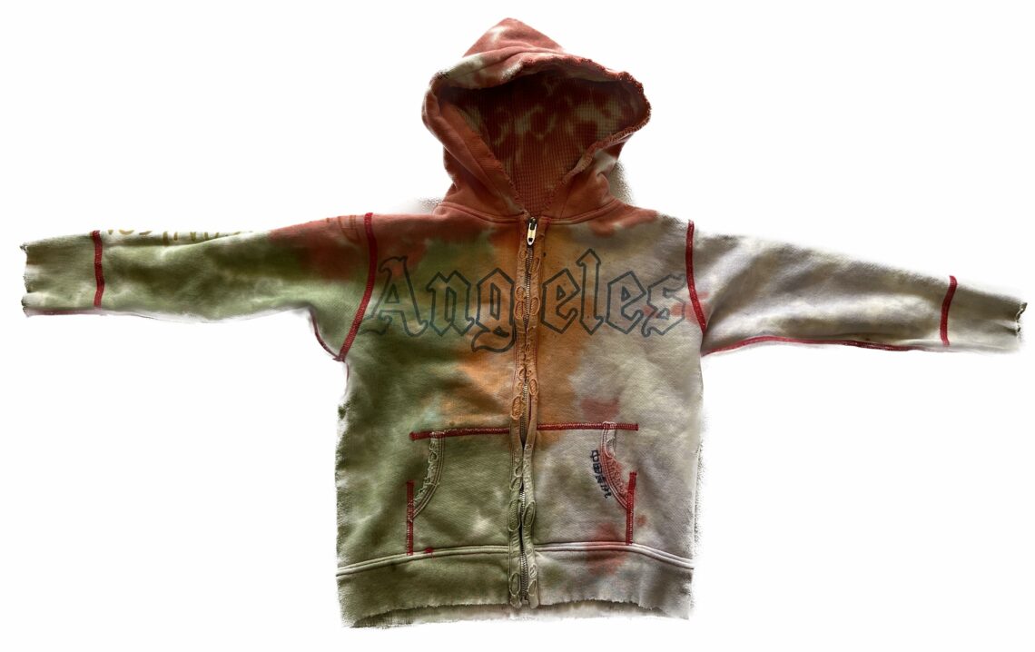 The Great China Wall Vintage Toddler Kids Hoodie 4T Los Angeles Tie Dye Salvage Club 1999
