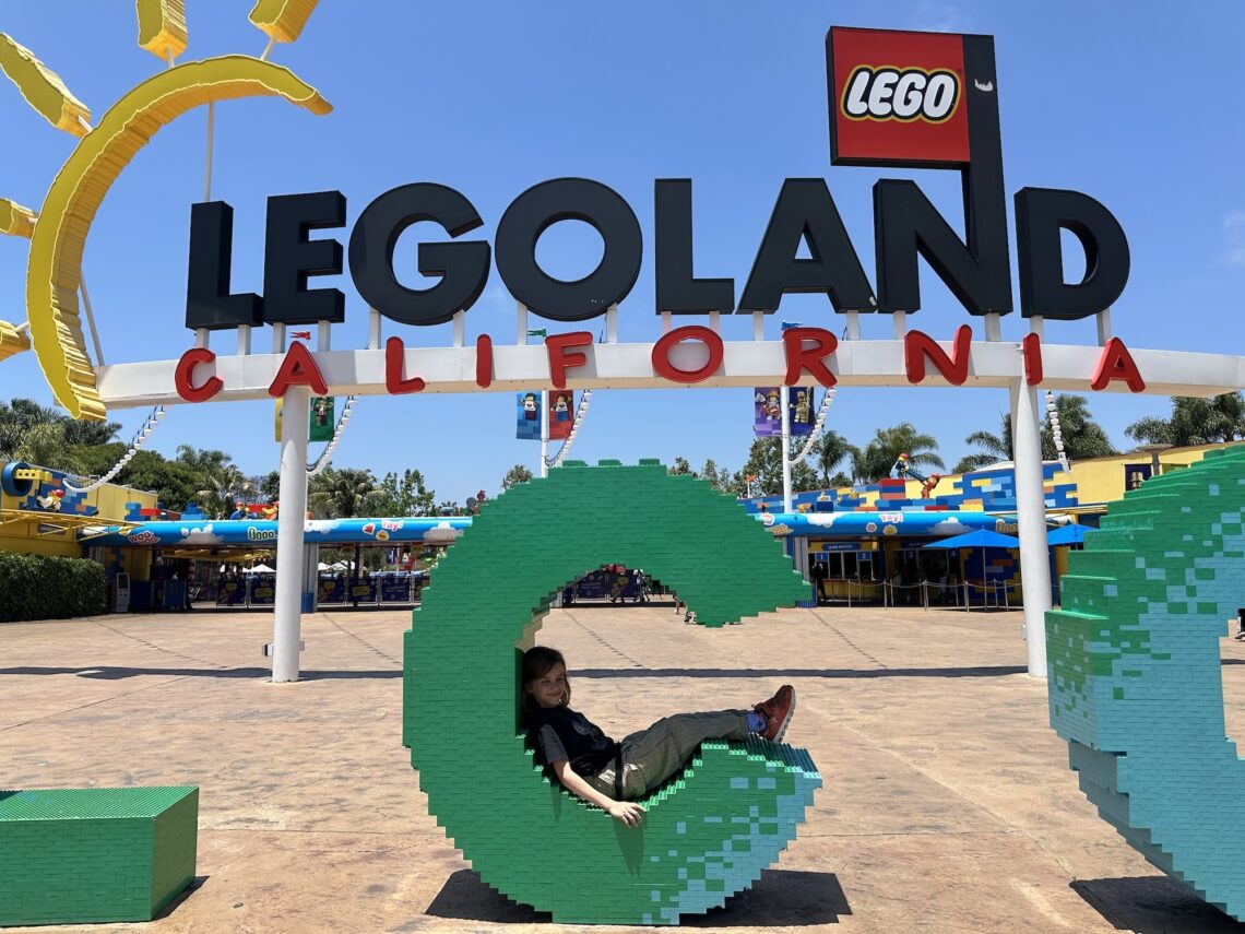 Legoland California Entrance Photo with the letter C